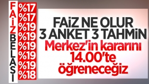 TCMB'nin açıklayacağı faiz kararı öncesinde tahminler ve anketler