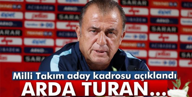 A Milli Takım aday kadrosu açıklandı