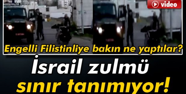 Engelli Filistinliye bakın ne yaptılar?