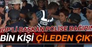  Polise bağırınca linç edilmek istendi, polis kurtardı!