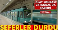 Afişler metroyu durdurdu