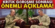 Akar, İncirlik'te ABD'li mevkidaşı ile görüştü