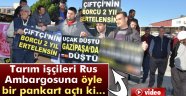 Antalyalı üretici Rus ambargosunu protesto etti