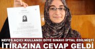 Astım hastası Zehra'nın YGS itirazı karara bağlandı