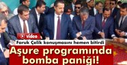 Aşure programında bomba paniği