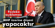 Bahçeli'den fezleke açıklaması