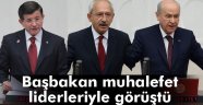 Başbakan, CHP ve MHP Genel Başkanları'yla görüştü