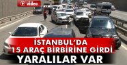 Bayram Yolunda ilk zincirleme kaza 15 araç birbirine girdi