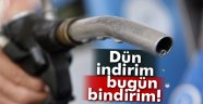 Benzine dün indirim, bugün zam