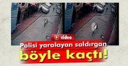 Beyoğlu'nda polise silahla saldıran zanlıların kaçış anı kamerada