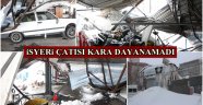 Çatı Çöktü İşçiler Canını 10 saniye ile Kurtardı