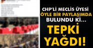 CHP'li Meclis üyesi öyle bir paylaşımda bulundu ki…