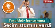 Davutoğlu seçim startını verdi