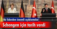 Davutoğlu ve Merkel'den önemli açıklamalar