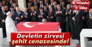 Devletin zirvesi şehit cenazesinde