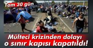 Dışişleri açıkladı! O sınır kapısı kapatıldı