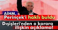 Dışişleri'nden AİHM'nin kararına ilişkin açıklama