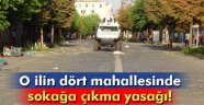 Diyarbakır'da 4 mahallede sokağa çıkma yasağı