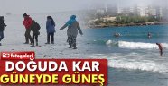 Doğuda kar, güneyde