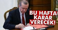 Erdoğan kararını bu hafta içinde verecek