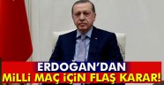 Erdoğan, Kosova maçını tribünden izleyecek