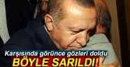 Erdoğan, şehit babası ile kucaklaştı