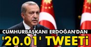 Erdoğan'dan '20.01' tweeti