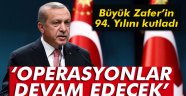 Erdoğan'ın 30 Ağustos Zafer Bayramı mesajı