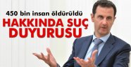 Esad hakkında suç duyurusu