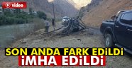 Hakkari'de bomba yüklü araç