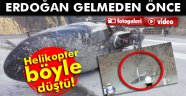 helikopter yan yattı: 3 yaralı