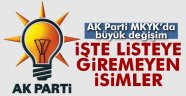 İşte Akpartide liste dışı kalanlar