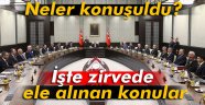 İşte zirvede ele alınan konular