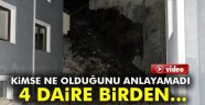 İstinat duvarı böyle yıkıldı