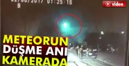 Meteorun düşme anı kamerada