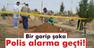 Mezarlık şakası polisi alarma geçirdi