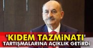 Müezzinoğlu'ndan 'kıdem tazminatı' açıklaması