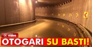 Otogarın alt geçidini su bastı