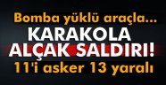 PKK karakola bomba yüklü araçla saldırdı! 11'i asker 13 yaralı