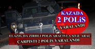 polis aracı ile otomobil çarpıştı