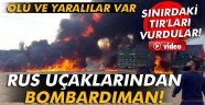 Rus uçakları çimento yüklü TIR'ları vurdu: 4 ölü, 6 yaralı