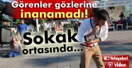 Sahilde kadına şiddeti oynadılar, görenler gerçek sandı