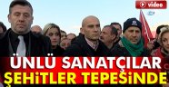 Sanatçılar Şehitler Tepesini ziyaret etti