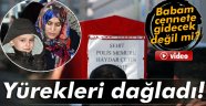 Şehit polisin oğlu yürekleri dağladı