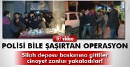 Silah deposu baskınına giden polis cinayet zanlısını yakaladı