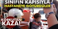 Sınıf kapısının kolu öğrencinin koluna saplandı