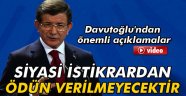 Siyasi istikrardan ödün verilmeyecektir