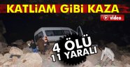 TIR ile minibüs çarpıştı: 4 ölü, 11 yaralı