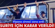 Viyana'da Suriye için karar verildi