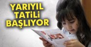 Yarıyıl tatili bugün başlıyor